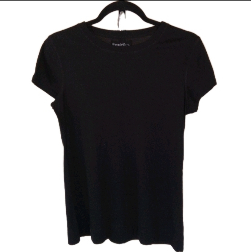 Simply Vera Vera Wang Black Pullover Large - Picture 2 of 10